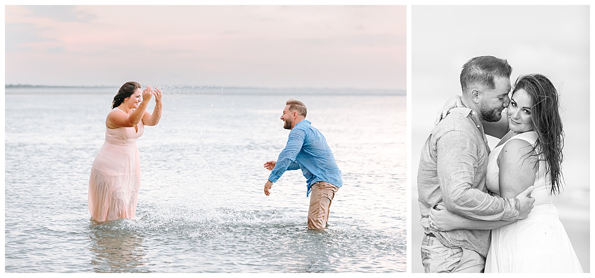 folly beach engagement session 