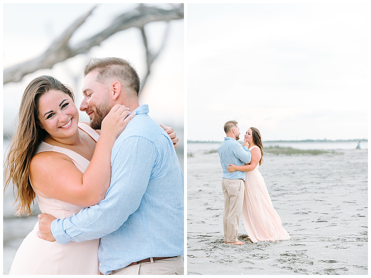charleston engagement session at lighthouse inlet