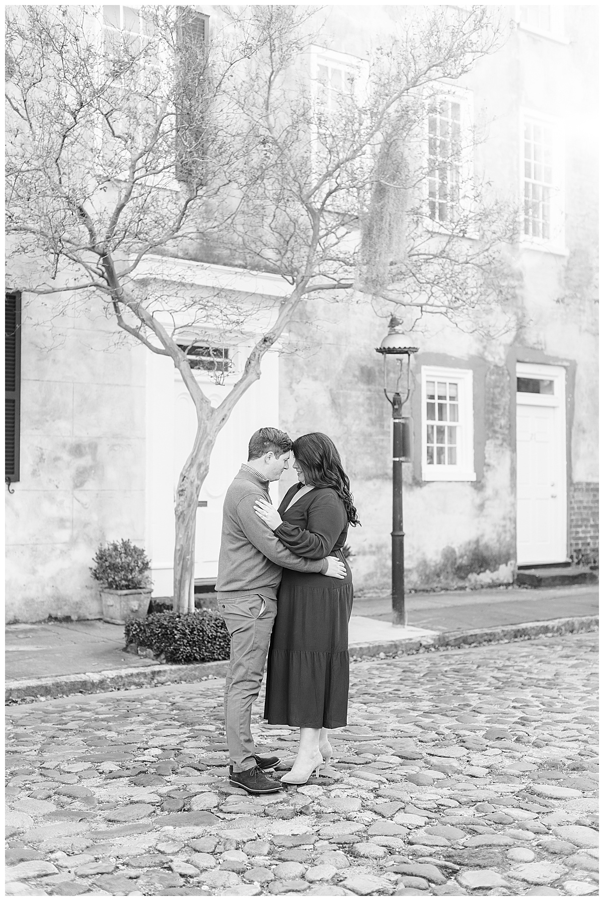black and white couples engagement 