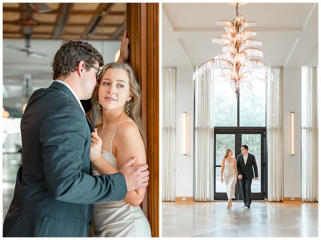 Indoor engagement session at The Dewberry